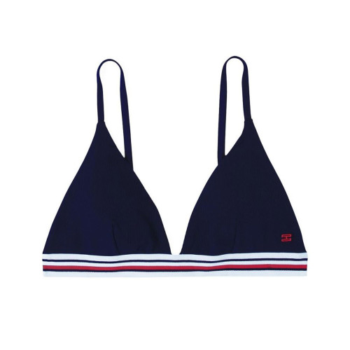 Tommy Hilfiger Γυναικείο μαγιό Global Stripe Triangle Bikini Top